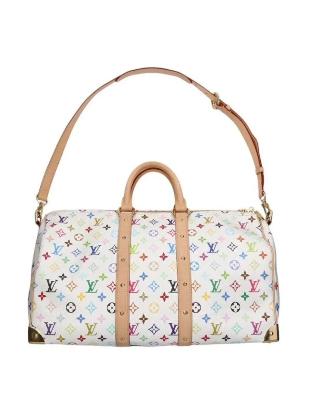 Louis Vuitton Takashi Murakami Keepall Bandouliere 45 TM Monogram All Over